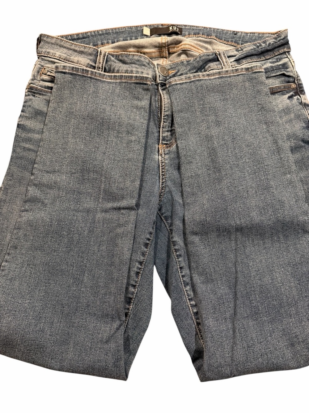Kut from the Kloth Catherine Boyfriend Jeans in Light Blue Wash 14W - Picture 3 of 8
